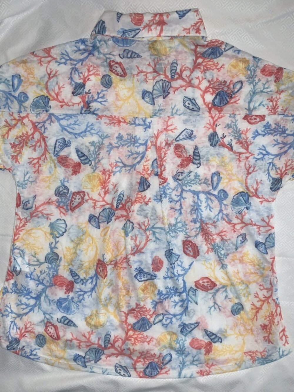 Casey Key Button-up Shirt Women's size M -Comfortably Soft- Pre-owned Excellent - Picture 2 of 7